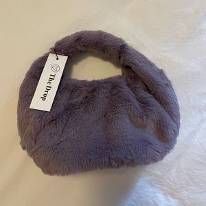 The Drop Lilac Fur Mini Purse